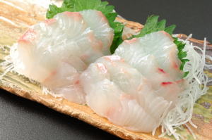 hirame no sashimi