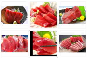 maguro no akami sashimi